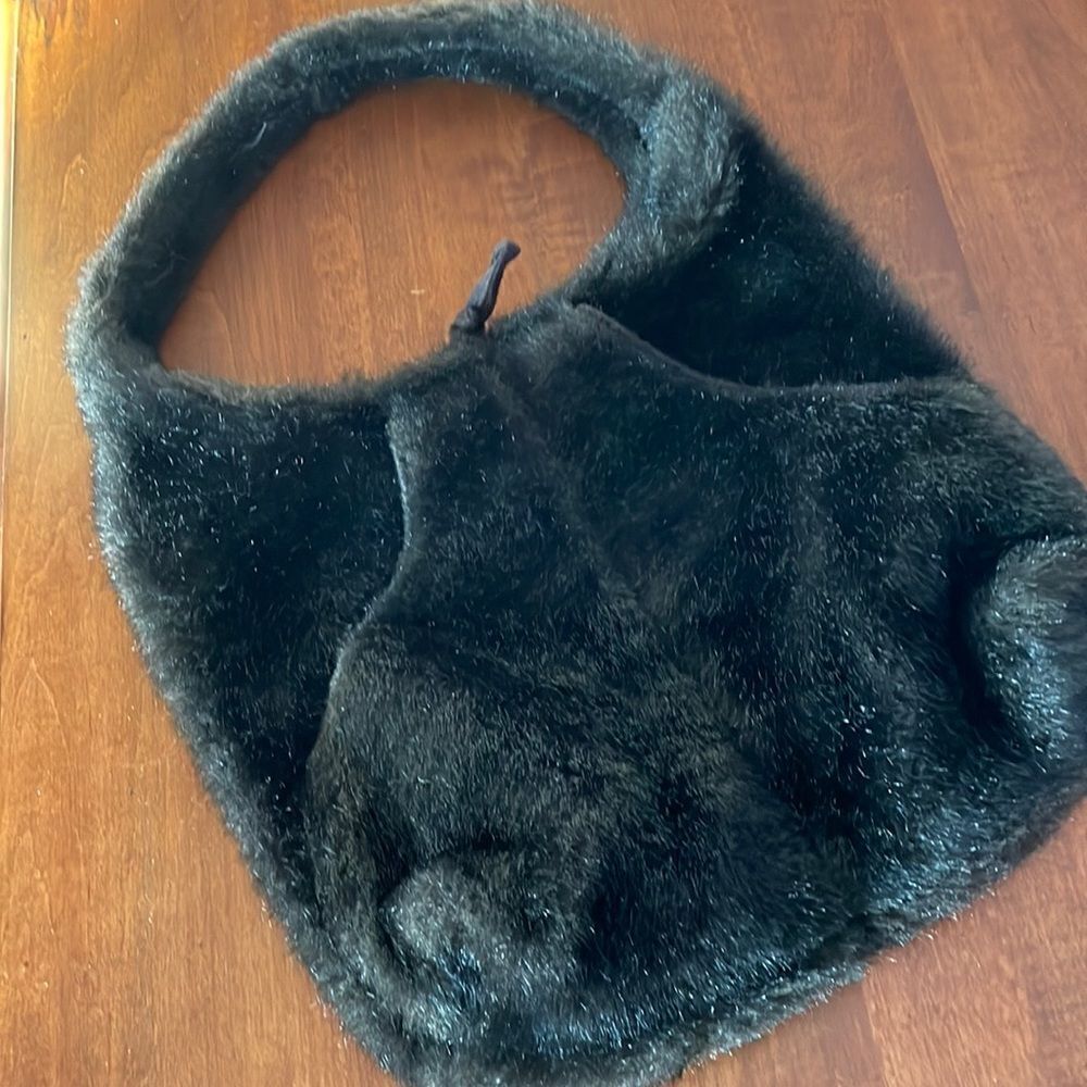 Vintage Betmar New York Faux Fur Bag - Dark Brown